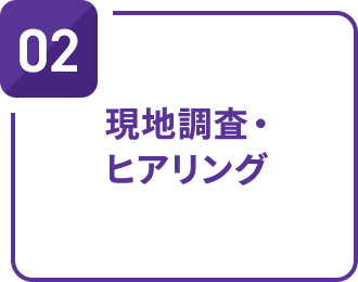 現地調査・ヒアリング